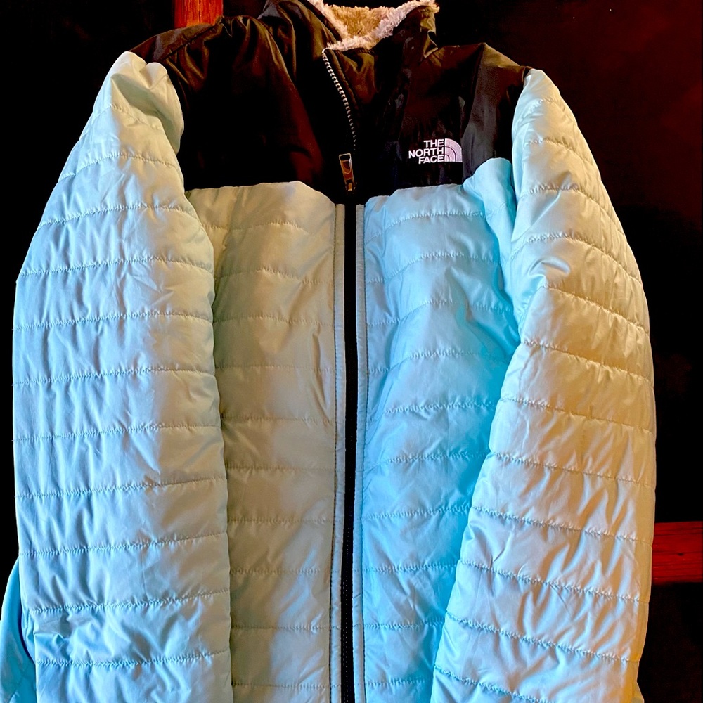 North face girls reversible coat 12/14
